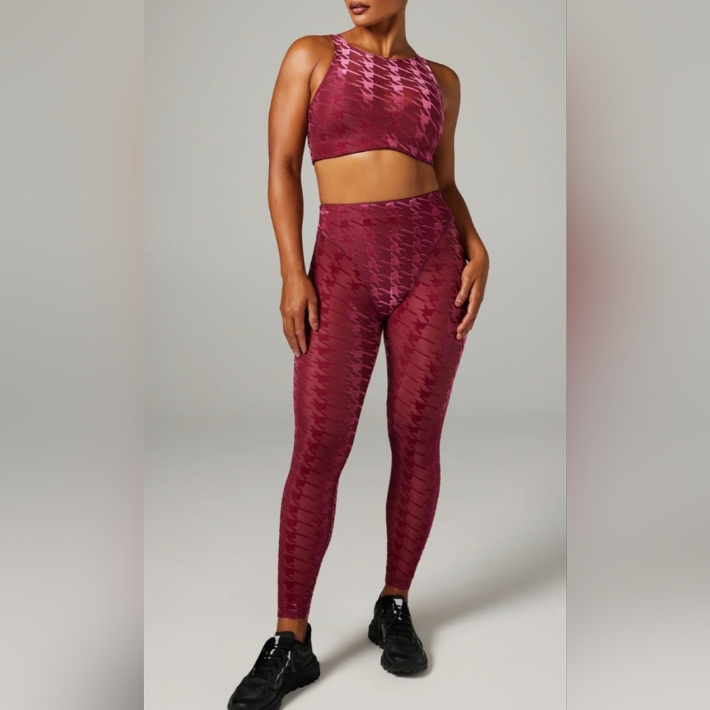 Savage x fenty houndstooth 2 piece set